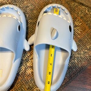 Baby Blue Shark Slippers (fits a 6-6.5)